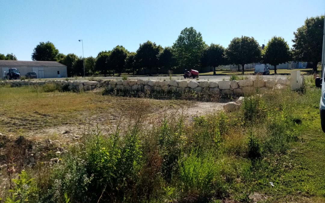 Démarrage de chantier à Poursay-Garnaud