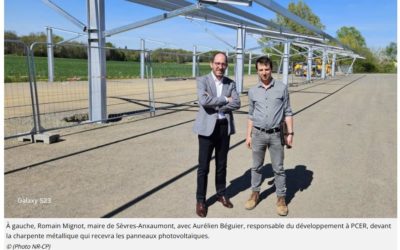 Article NR – Un projet d’ombrières photovoltaïques va voir le jour à Sèvres-Anxaumont