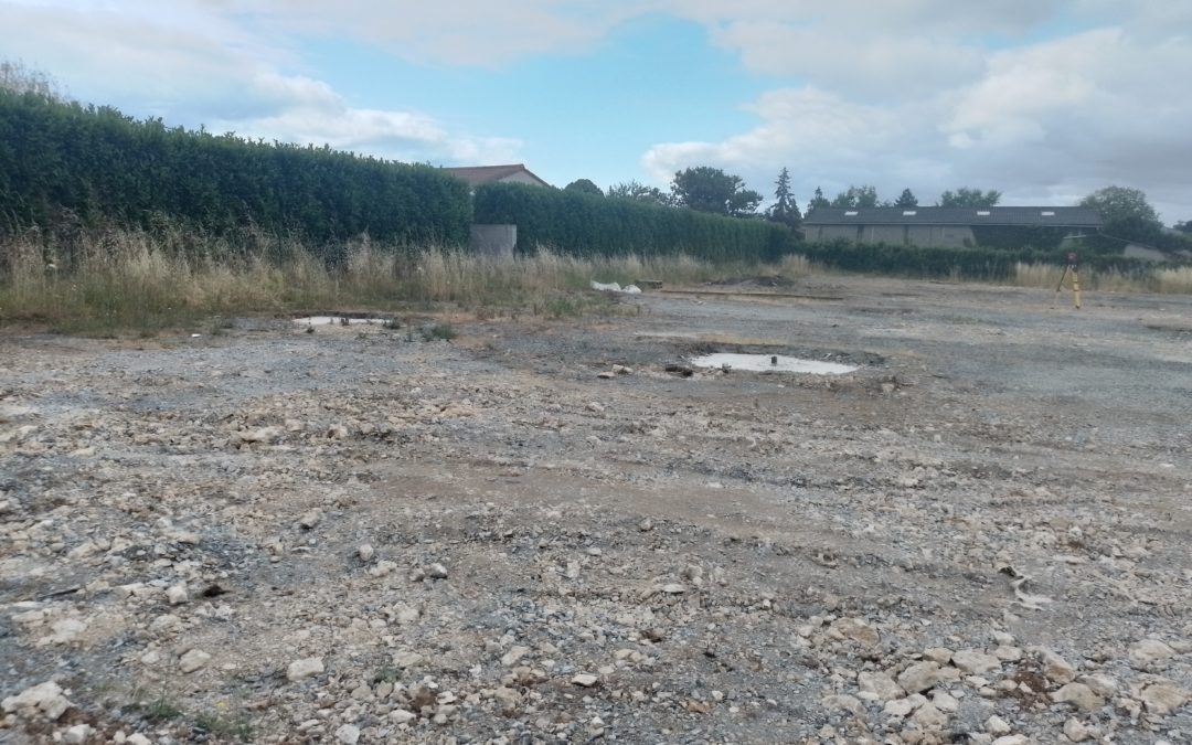 Démarrage de chantier chez Pougnand à Celles-sur-Belle