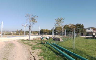 Boulodrome Antezant-la-Chapelle – montage en cours